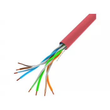 Network cable LANBERG LCU5-10CC-0305-R U/UTP Cat5e 305 m Red CCA PVC