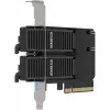 PCIe adapter card icybox MB312M4P-B — 2× M.2 NVMe to PCIe 4.0 x8 (bifurcation)