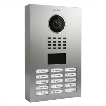 Video intercom DoorBird D2103V, 720p, 140°x100° viewing angle, IR LED, stainless steel, IP65, 10/100 Mbit/s