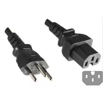 Microconnect PE160518 power cable Black 1.8 m C15 coupler
