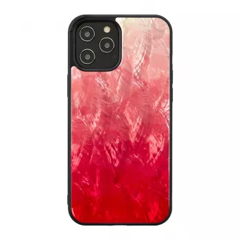 Protective phone case iKins for Apple iPhone 12 / 12 Pro, pink lake with black trim
