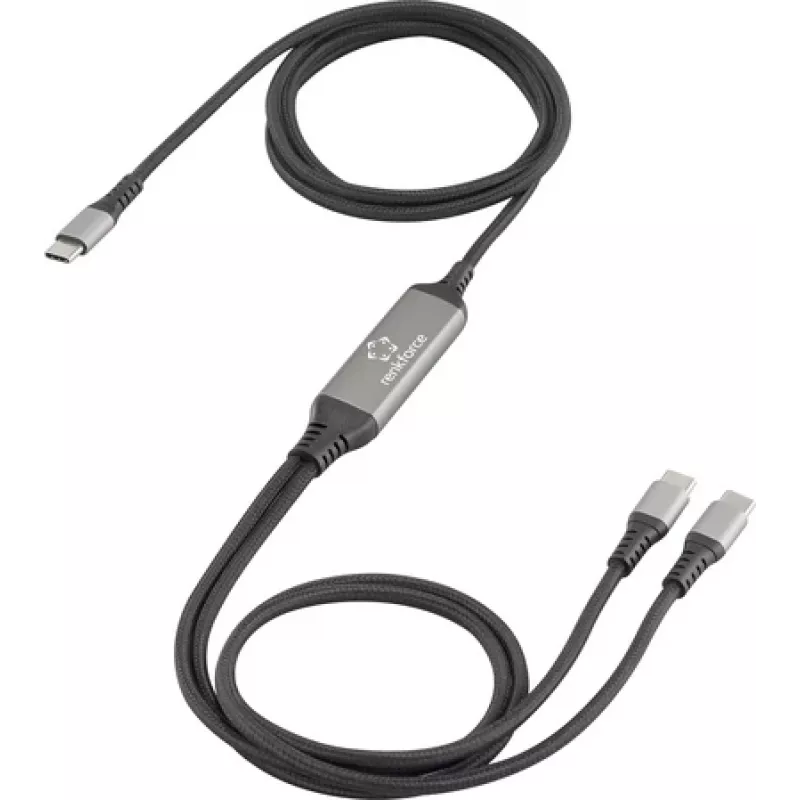 Renkforce USB Cable USB 2.0 USB-C Plug Black RF-6721084 (RF-6721084)