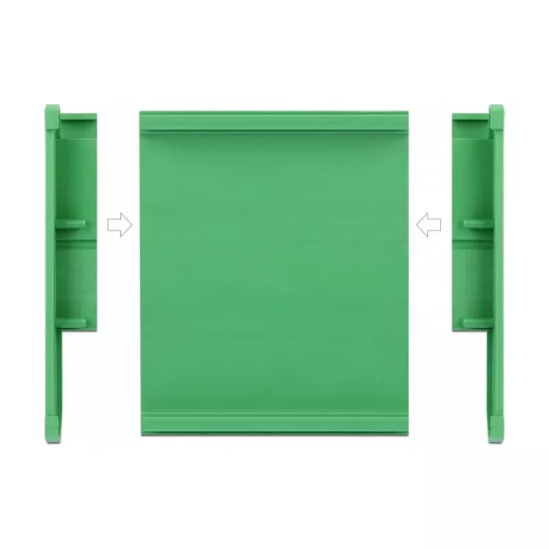 Board Holder DeLOCK 107 mm for DIN Rail 10 cm long