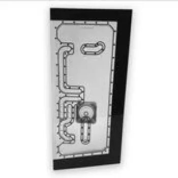 Stealkey Customs Distroplate NV7 D-RGB white – Distroplate for PC water cooling, model NV7, D-RGB lighting, white finish