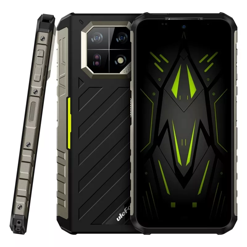Rugged Smartphone UleFone Armor 22 4G, 9GB RAM, 128GB Storage, IP69K, Green