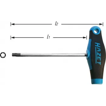 Hazet Workshop Torx-Screwdriver Size T 25 Blade Length: 110 mm (828-T25)