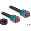 DeLOCK Cable HDMTD Z quad jack to HDMTD Z quad jack 1 m IP67 Protection Class