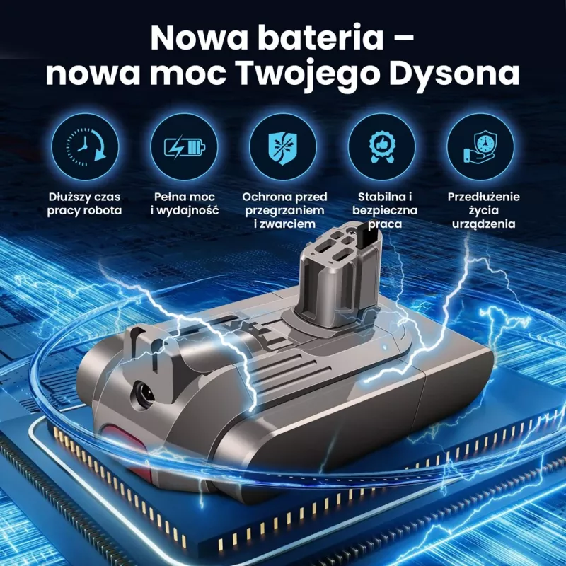 Battery for Dyson vacuum cleaner V11 25.2V