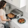 Ninja SP101 Single 10 L Stand-alone 2400 W Hot air fryer Black, Stainless steel