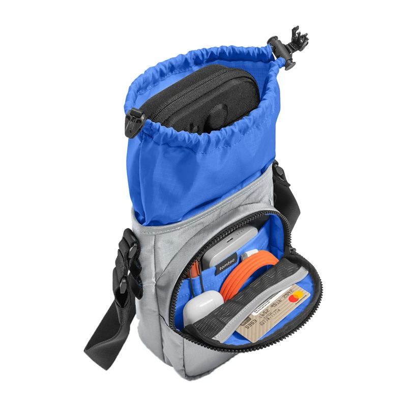 Carry sling bag Tomtoc GameOn-G50 Switch 2 JoyCarry Sling gray for Nintendo Switch accessories