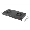 Fan panel LANBERG AK-1502-B, 1U rack, 2 fans, 230V, 38W, 483×44.5×192 mm, black