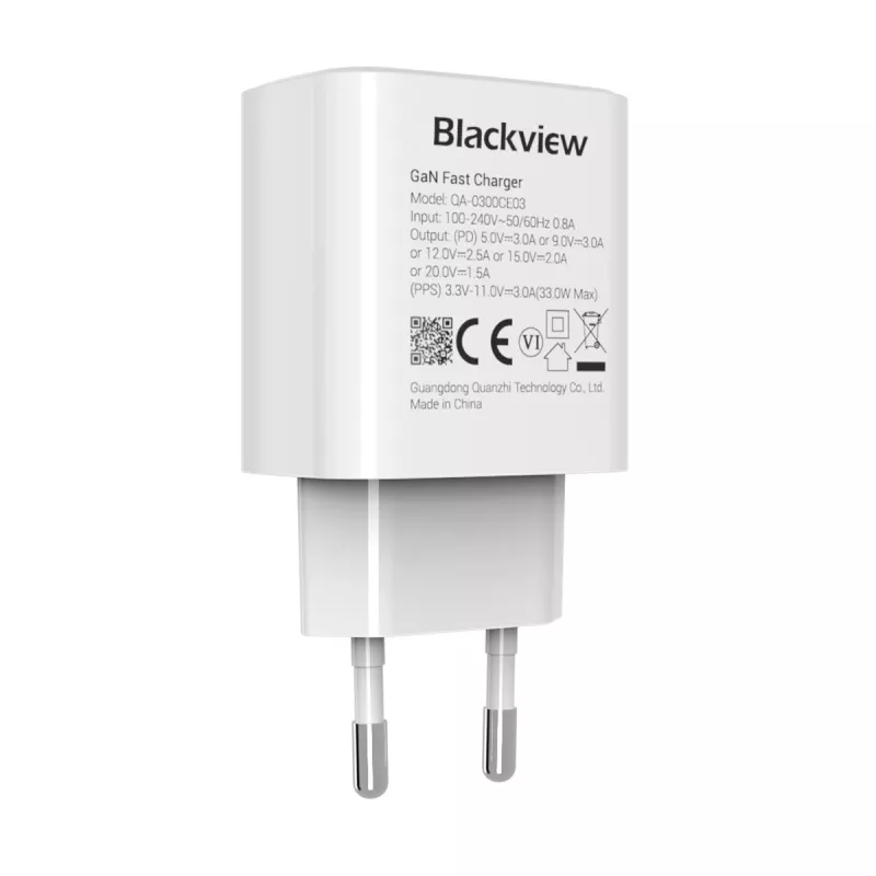 Charger BLACKVIEW CHAR-33W/BV USB-C 33W fast charging, black