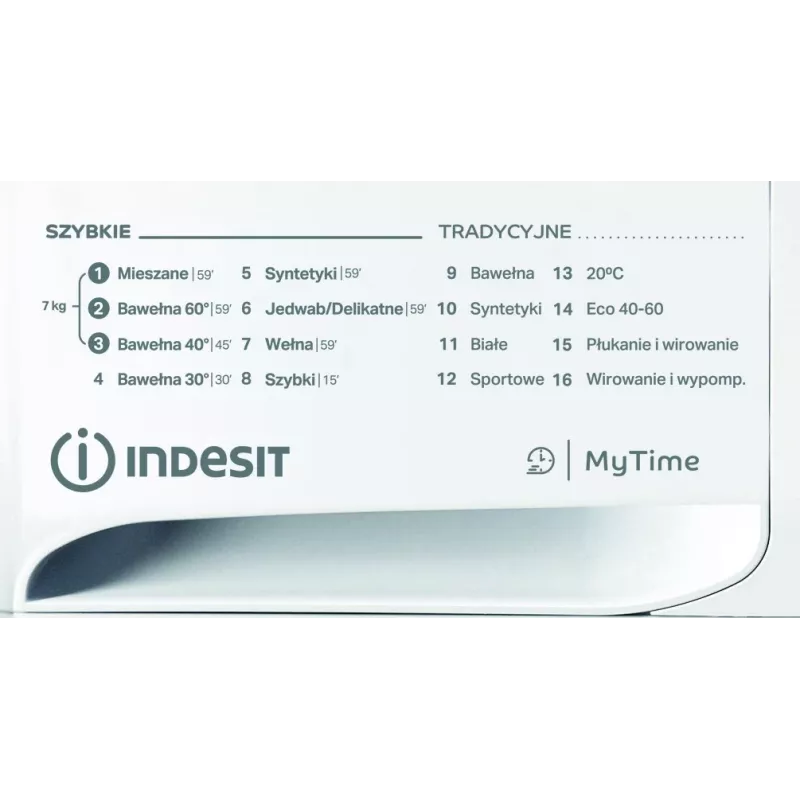 Washing machine INDESIT MTWA71252WPL 7 kg, front-loading, Energy class E