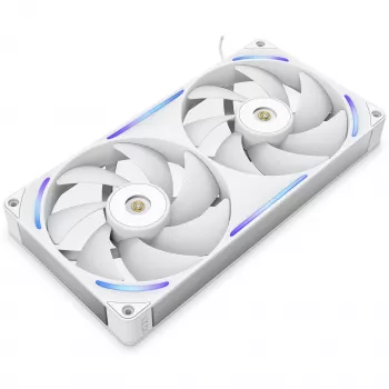 NZXT F280X RGB 140mm ARGB Case Fans - White, 2-Pack