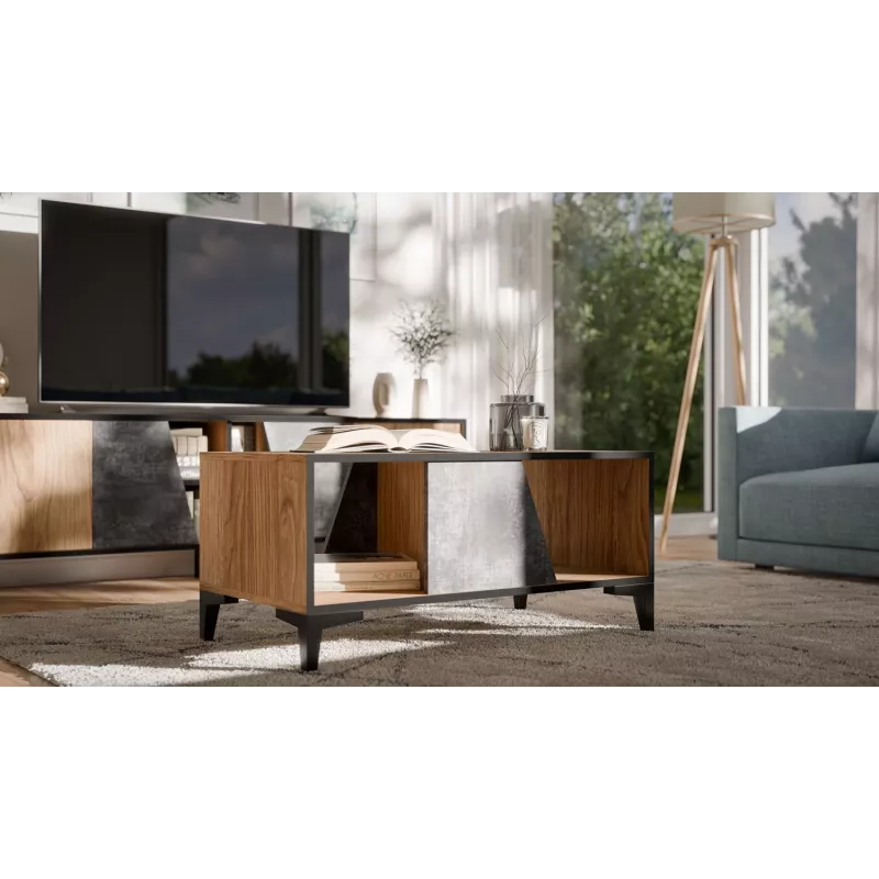 Cama Coffee table/latrine OVO 90x50xH39 oak/concrete