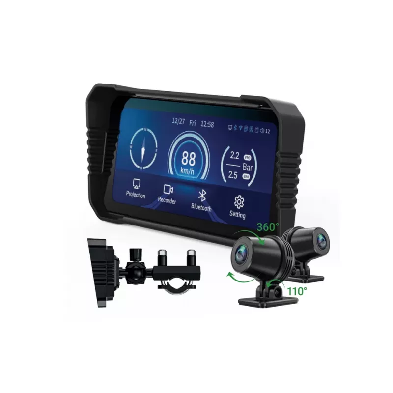 Dash camera Navitel MS850 DUAL — dual-channel motorcycle recorder with Wi‑Fi