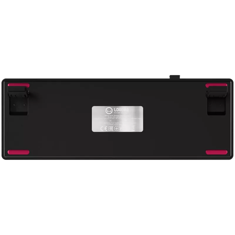 LORGAR KBP70MW, Wireless 65% Mechanical Gaming Keyboard Pro, Black/red, EN layout