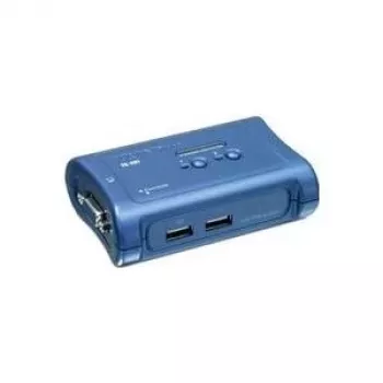 TRENDnet 2-Port USB KVM Switch and Cable Kit, 2048 X 1536 Resolution, Device Monitoring, Auto-Scan, Audible Feedback, USB 1.1, Compliant with