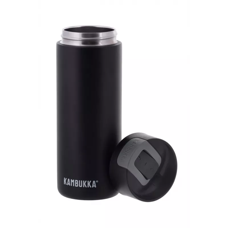 Vacuum flask Kambukka Olympus 500 ml — 18/10 stainless steel, vacuum insulated, black, non-slip base