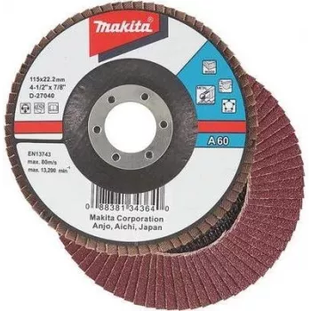 Makita - grinding disc - for Wood, Metal, Plastic, non-ferrous metal - 125 mm - Grit: A40 - for Makita GA005GZ, GA008GM201, GA008GZ, XGT GA005GZ (D-27084)