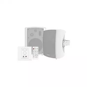 Vision Techconnect SP-1800+TC3-AMP - Audiosystem - 50 Watt (total) - White (TC3-AMP+SP-1800)
