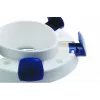 Toilet seat extension HERDEGEN Sahag 580540 Blue White round 410×420×110 mm polypropylene, max load 185 kg