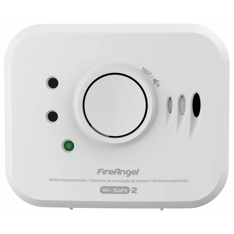 Carbon Monoxide Detector FireAngel NM-CO10X Interface Model with Wired Interface for Home Safety