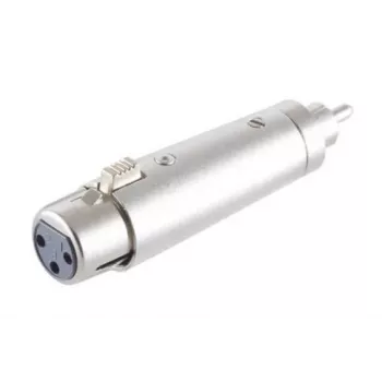 Microconnect XLRFG cable gender changer XLR (3-pin) RCA Silver