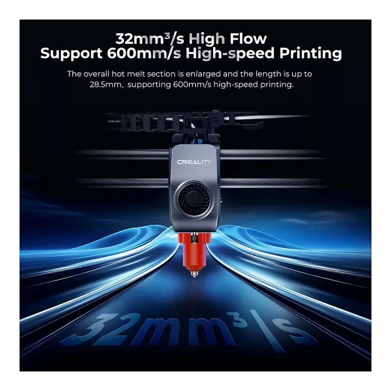 Heater block Creality 3D 4001030123 K1 K1Max Black Copper Red