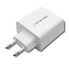 Qoltec 51718 Charger | 45W | 5-20V | 2.4-3A | USB type C PD | USB | White