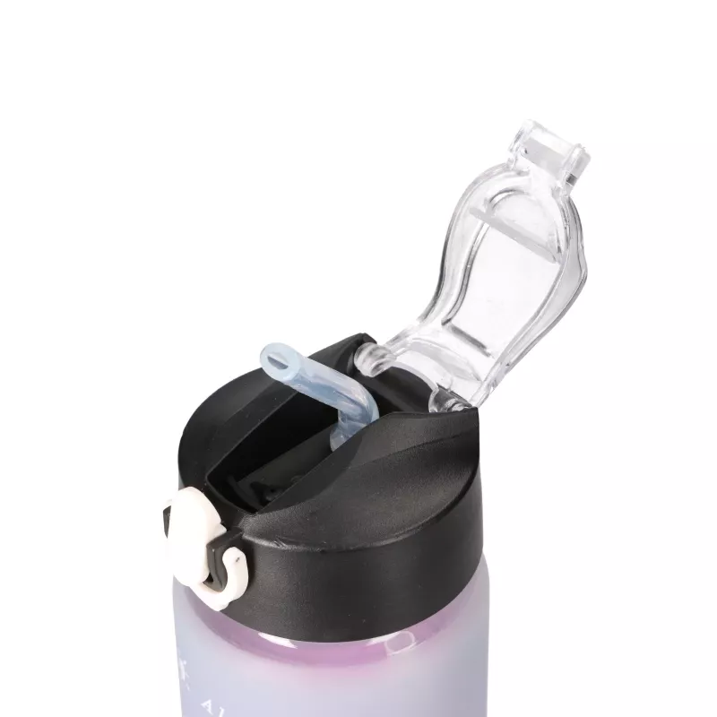 Extralink Motivational Water Bottle 3W1 Set Pink-Black 2000ML+900ML+300ML