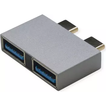 ROLINE USB3.2Gen1 Adptr. 2x C - A ST/BU - Adapter - Digital/Data (12.03.2947)