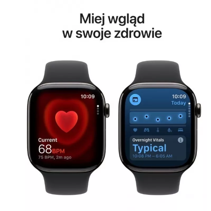 Smartwatch Apple Watch Series 11 GPS + Cellular 46mm Slate Titanium Case Black Sport Band M/L