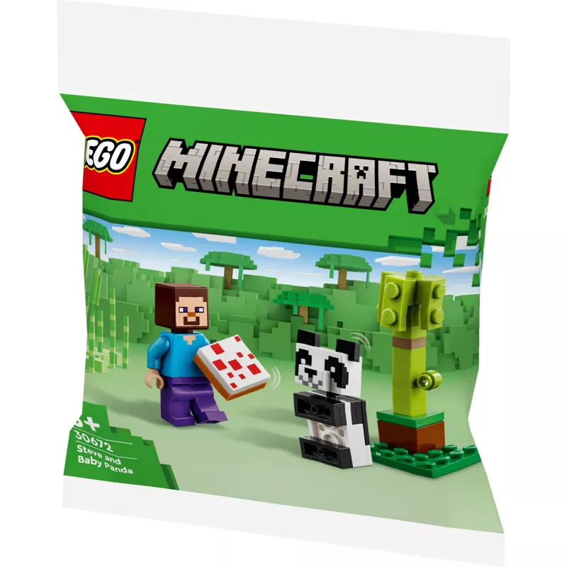 LEGO Minecraft Steve and Baby Panda 30672 Polybag