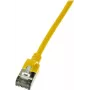 Networking Cable LogiLink Slim U/FTP CQ9027S RJ-45 Cat6a 0.5m Yellow