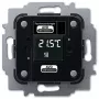 Heating actuator Busch-Jaeger 6224/2.0, flush-mounted, 24 V, LCD, 71×71×30 mm