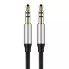 Baseus Yiven Audio Cable Cable 3.5 male Audio M30 1.5M Silver+ Black