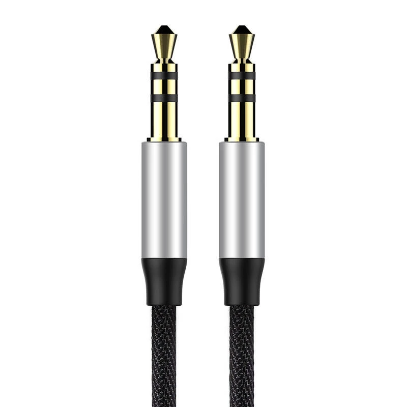 Baseus Yiven Audio Cable Cable 3.5 male Audio M30 1.5M Silver+ Black
