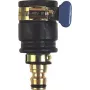 Faucet connector c.k tools G7928 — black brass, compact threaded plumbing adapter