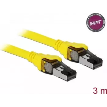 Networking Cable DeLOCK 86583 Cat8.1 S/FTP 3m Yellow