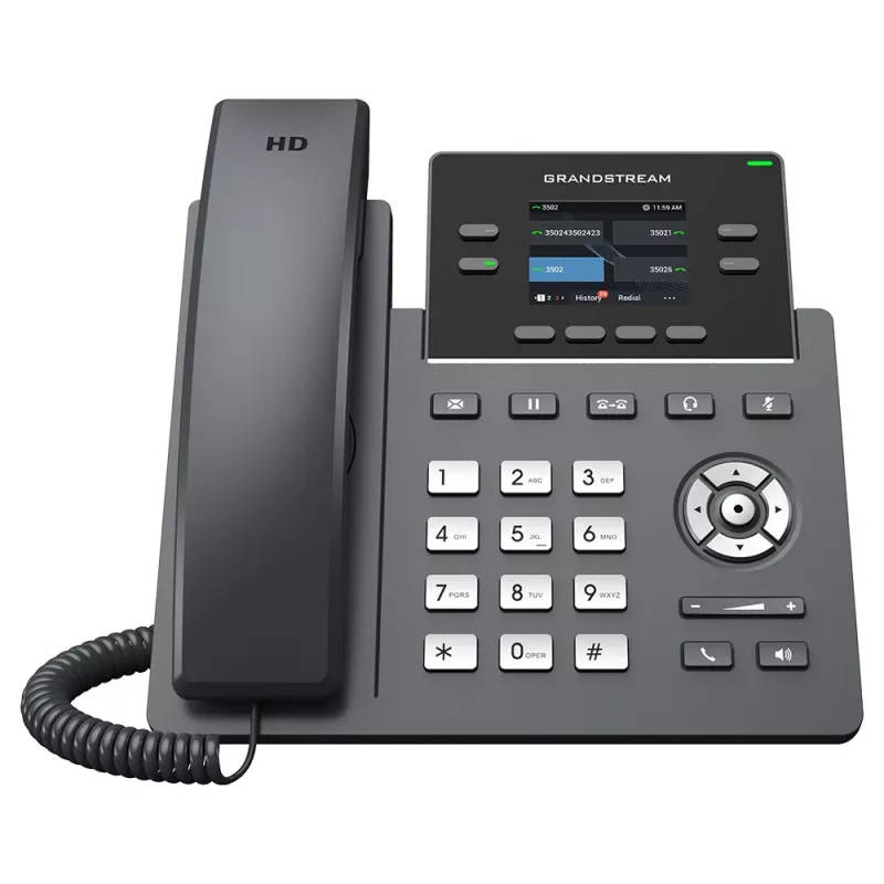 IP Phone Grandstream Networks GRP2612G Black 4 lines LCD
