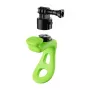 Multifunctional silicone mount Telesin TLQ-005 green for sports cameras, flexible protective sleeve and mounting adapter