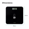 Digital Bathroom Scale Salter 9224 BK3RFEU16 Eco Power Black