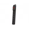 Power strip ARMAC Multi M6 surge protector, 6 outlets, 10 m cable, black