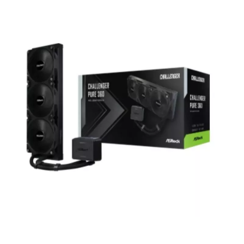 Liquid CPU cooler ASROCK Challenger Pure 360 Black — 360mm radiator, closed-loop AIO