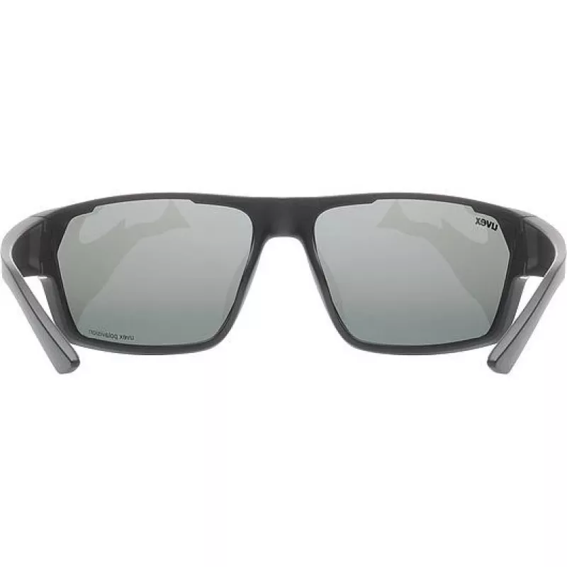 Polarized sunglasses Uvex Sportstyle 233 P - black matt/litemirror silver