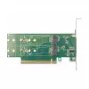 DeLOCK PCI Express 4.0 x16 Card to 4 x internal NVMe M.2 Key M 110 mm