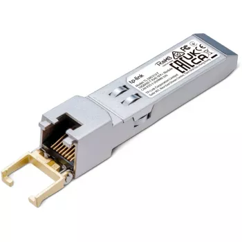 TP-Link 10G BASE-T RJ45 SFP+ Module, Copper, 10300 Mbit/s, RJ-45, 100 m, 10 Gigabit Ethernet, IEEE 802.3, IEEE 802.3ab, IEEE 802.3an, IEEE 802.3bz