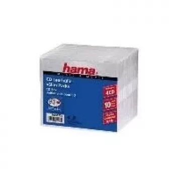 Hama CD Slim Pack 4, pack 10 4 discs Transparent