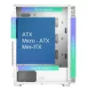 PC Case Montech X3 GLASS Midi Tower White